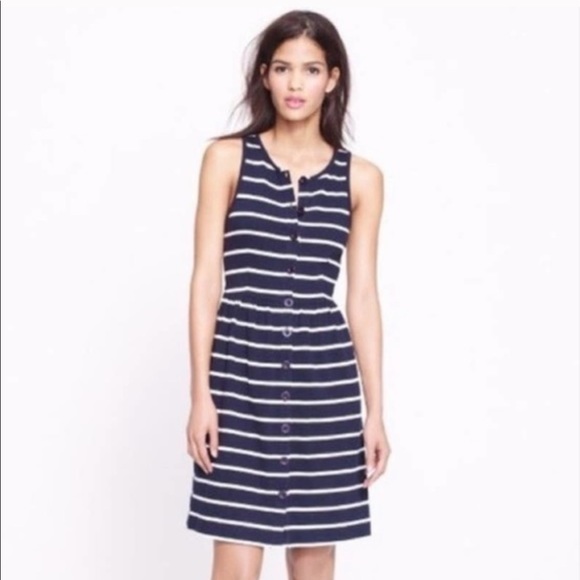 J. Crew Dresses & Skirts - NEW ✨ J.Crew Striped Button Front Striped Dress XS